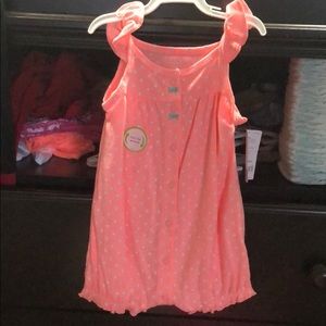 Carters girl pink octopus romper